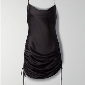 Aritzia Only Ruched Slip Dress